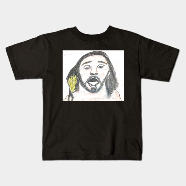 Seth Rollins Fan Art Kids T-Shirt by SaifsArt